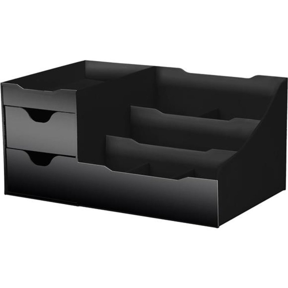 Vanity Organizer With Drawers—Modern Bedroom Countertop Cosmetic Makeup Storage